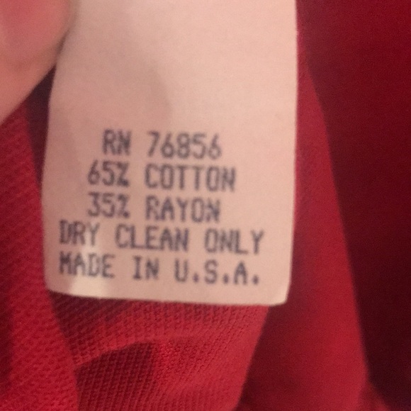 Vintage Rebecca Thomas Red Velvet Skirt. - Picture 7 of 9